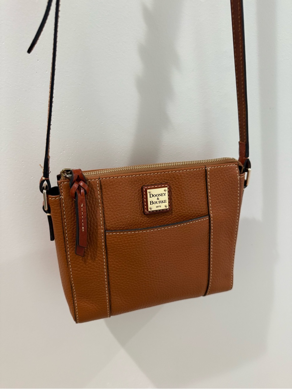 Dooney & Bourke Pebble Leather Large Lexington Crossbody In Brown
